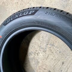 DUNLOP SYNCHRO WRATHER ACTIVE TREAD 215/55R17 94V M+S 中古タイヤ4本セットの画像