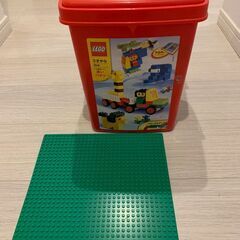 ＬＥＧＯブロック　赤いバケツ
