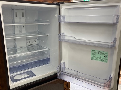 【愛品館江戸川店】保証充実 三菱 2022年製 330L 3ドア冷凍冷蔵庫 MR-CX33G-BR