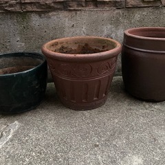 陶器の植木鉢　3種類　まとめて