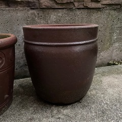 陶器の植木鉢　3種類　まとめての画像
