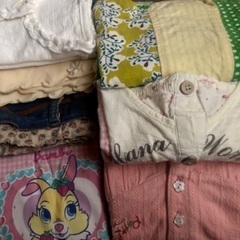 ① used 110 女の子 春夏 子ども服 セットの画像