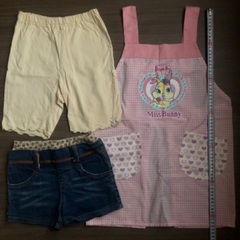 ① used 110 女の子 春夏 子ども服 セットの画像