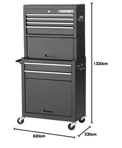 アストロプロダクツAP ツールチェストセット ブラック TCS936 ツールボックス チェスト 工具箱 工具入れDIY ガレージ