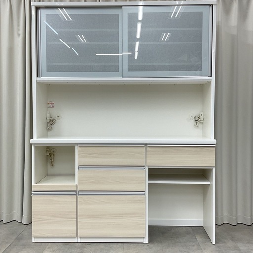 KD-60【新入荷 リサイクル品】松田家具 オープンキッチンボード 白