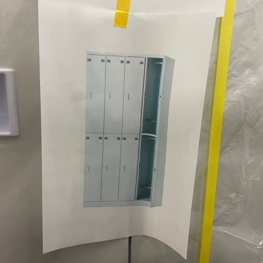 【特価】未使用品！8人用スチールロッカー