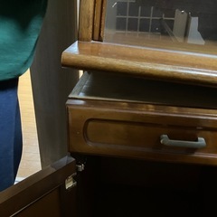 レトロ　キャビネット　2分割の画像