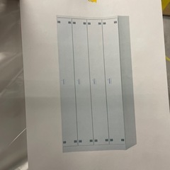 【特価】未使用品！4人用スチールロッカーの画像
