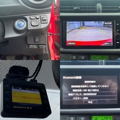 トヨタ アクア Gグレード Pスタート Bカメラ ドラレコBluetooth 保証書 スペアキーの画像