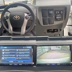 トヨタ プリウス 人気スーパーホワイト 車検9年2月 レザー調シート バックカメラ Bluetoothの画像