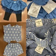 ヨッシーぬいぐるみ＆新品 SHEIN 子ども服 6点セット　80ｃｍ他　の画像