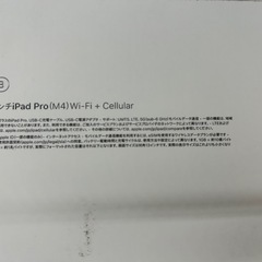 iPad Pro M4 13インチ 1TB SIMFREEの画像