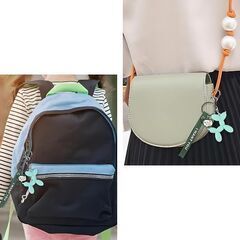 バルーンアート風/わんちゃんキーホルダーストラップ付（新品）の画像