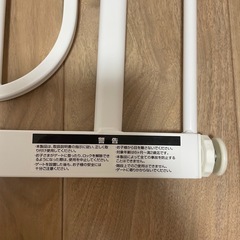 日本育児 ベビーズゲート　ホワイト 拡張フレーム付の画像