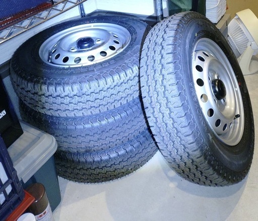 【お取り引き中】ダイハツ　ハイゼット　ジャンボ4WD 純正タイヤ、ホイ―ル4本 YOKOHAMA 145/80R12　80/78N LT ほぼ未使用品