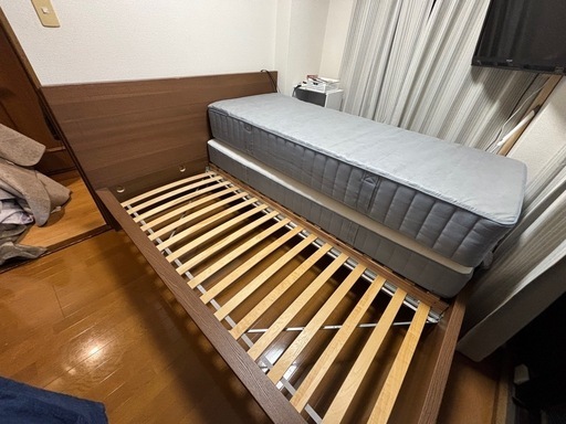 イケア　IKEA MALM クイーンサイズ　すのこベッドフレーム