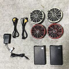 空調服 18V専用ワンタッチファン 4個　BT23211バッテリ...