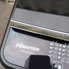 ☆最終値下げ！ハイセンス　Hisense　5.5kgサイズ　全自動電気洗濯機　HW-G55E5KK（現状渡し）☆の画像