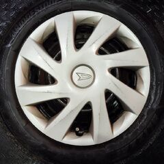 【BS BLIZZAK VRX3 155/65R14】スタッドレス【ダイハツ 純正ホイール 14インチ 4.5J4HPCD100】22年製 バリ溝 タント ムーヴ等　(KTM368)の画像