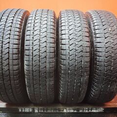 【BS BLIZZAK VL10A 155/80R14 88/86NLT】スタッドレス【トヨタ 純正ホイール 14インチ 5J4HPCD100+39】24年製 プロボックス等　(VTG932)の画像
