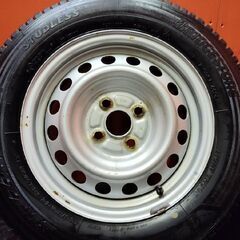 【BS BLIZZAK VL10A 155/80R14 88/86NLT】スタッドレス【トヨタ 純正ホイール 14インチ 5J4HPCD100+39】24年製 プロボックス等　(VTG932)の画像