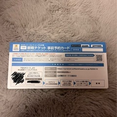 ホークス　観戦券