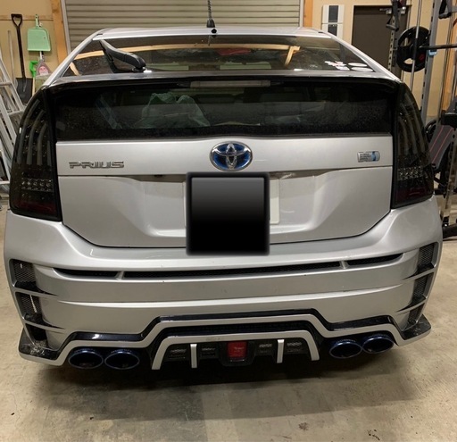 30プリウスリアエアロマフラーセット