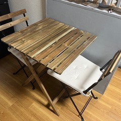 IKEA ダブルベッド　AQUA冷蔵庫　Panasonic39インチTV等の画像