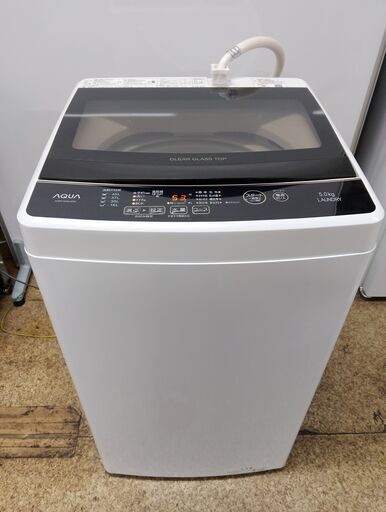 AQUA 全自動電気洗濯機 5.0kg 2021年製 AQW-G50JJ (uribo) 大日