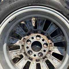 ジャンク中古スタドレス ホイール 205/55/16R メルセデスベンツCクラスW204後期の画像