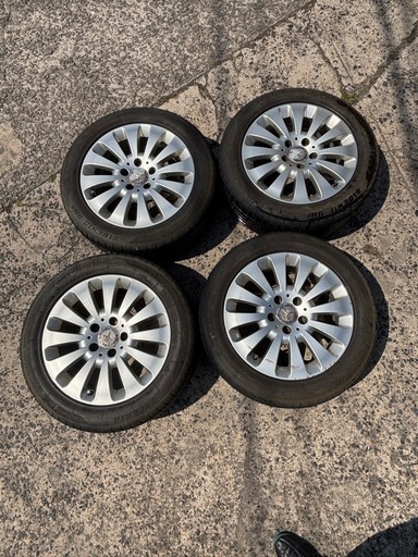 ジャンク中古スタドレス ホイール 205/55/16R メルセデスベンツCクラスW204後期