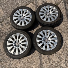 ジャンク中古スタドレス ホイール 205/55/16R メルセデ...