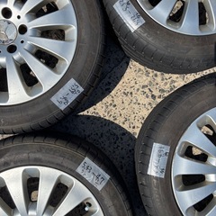 ジャンク中古スタドレス ホイール 205/55/16R メルセデスベンツCクラスW204後期の画像