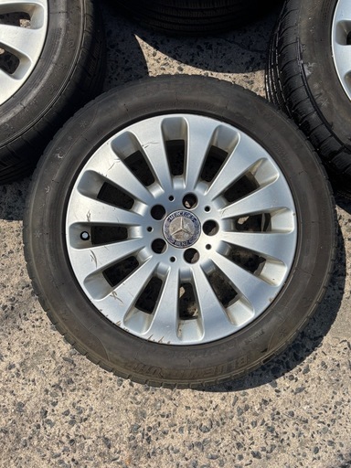 ジャンク中古スタドレス ホイール 205/55/16R メルセデスベンツCクラスW204後期