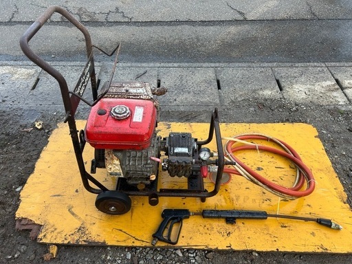 スーパー工業 エンジン 高圧洗浄機 洗車 ガンホース、給水ホース付き 8