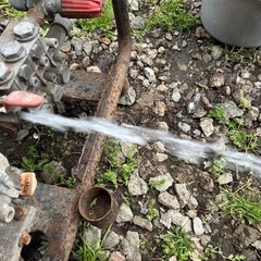 スーパー工業　エンジン　高圧洗浄機　洗車 ガンホース、給水ホース付き　8馬力 SEC-2109 動力噴霧機 ガソリン 強力洗車 ベランダ 外壁 キャリー付き 簡易始動動画あり　宮崎の画像