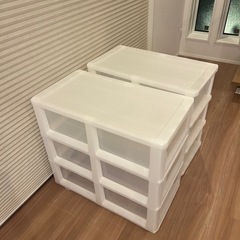 (美品)3段衣装ケースの画像