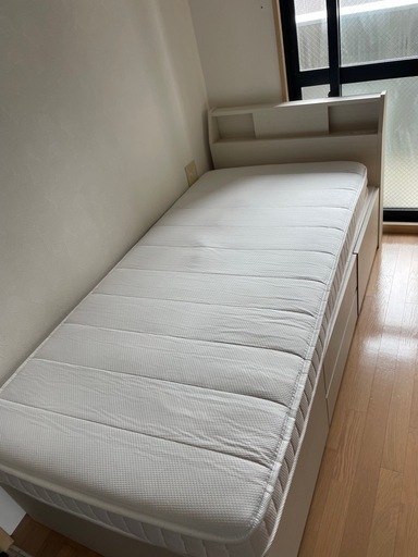 【商談中】ニトリ　シングルベッド　引き出し付