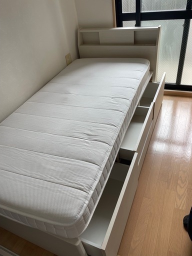 【商談中】ニトリ　シングルベッド　引き出し付