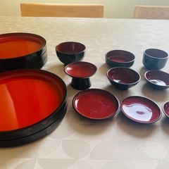 お譲りします　和皿のセットの画像