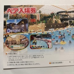 スパリゾートハワイアンズペア入場券の画像