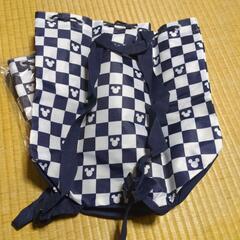 ミッキー　巾着リュック　2つの画像