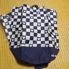 ミッキー　巾着リュック　2つの画像