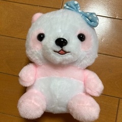 パンダの赤ちゃん　紫とピンク　2体セットの画像