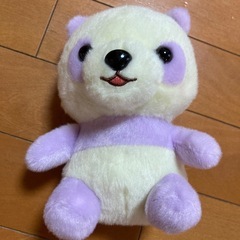 パンダの赤ちゃん　紫とピンク　2体セットの画像