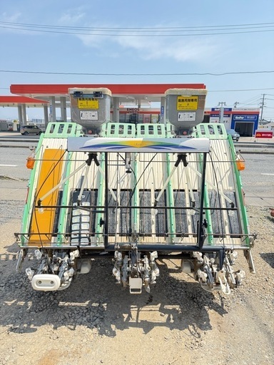 岩手県北上市　ヤンマー 6条植え 227時間　田植機 VP60X 15馬力 UFO 水平 パワステ マーカー 田植え機 中古現状　引き