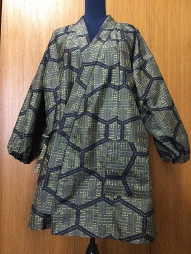 大島紬 作務衣上 日本風ジャケット