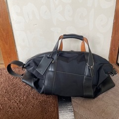 本物【美品 コーチ】ブラック ダッフルバッグ ボストン