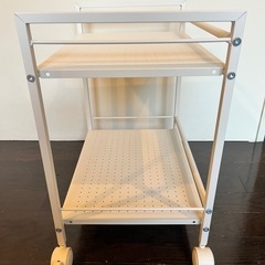 【お譲り者確定】2段ワゴン ホワイトの画像