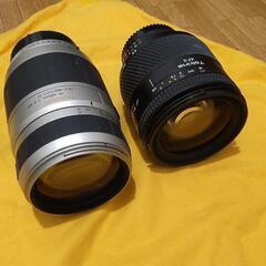 【中古】一眼レフカメラのレンズ　2本セット